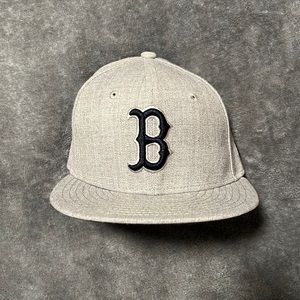 New Era Boston Red Sox 59Fifty Gray Size 7 Hat